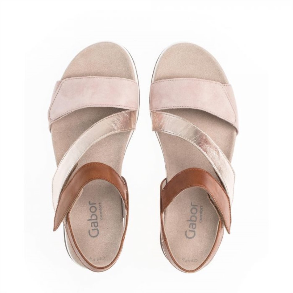 Gabour | Exclusif 4674254 - Daim Beige Et Cuir Marron